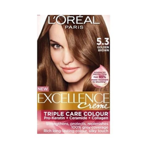 Loreal Paris Excellence Hair Color 5.3 Light Golden Brown