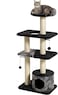 Midwest Homes For Pets Cat Tree, Tower Cat Furniture, 5-Tier Cat Tree With Sisal Wrapped Support Scratching Posts &amp; High Cat Look-Out Perch, Black/White Pattern, Large Cat Tree