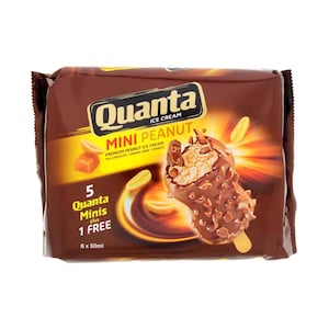 Quanta Mini Peanut Stick Ice Cream 50mlx6 Pieces