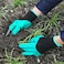 Generic 1 Pair Garden Work Latex Gloves For Digging &amp; Planting