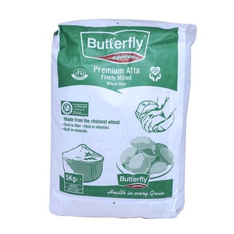 Butterfly Atta Wheat Flour White 5Kg