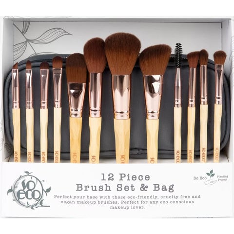 So Eco Cosmetic 12 Piece Brush Set &amp; Bag