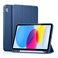 HYX Case Compatible with iPad 2022 (10th Generation, 10.9-inch) with Pencil Holder, Flexible Back Cover, Auto Sleep and Wake, Viewing/Writing Stand Blue