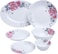 Royalford 33 Pcs Opal Ware Dinner Set 1X1, Rf8981, White