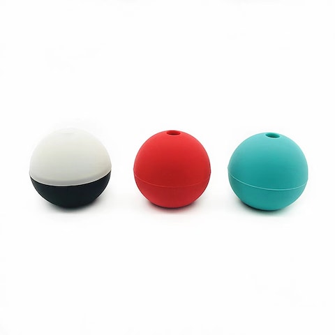 LIYING Ice Cube Ball Mold-Whiskey Ice Ball Maker,Makes 3 Inch Ice Balls,Food Grade and BPA Free (mix color)