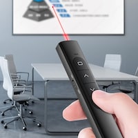 Presenter USB Infrared Remote Control Sensitive Laser Red Pointer,Page Turning,Multi-Function Presenter Ideal For various PPT Display Scenes,Classroom teaching,lecturing,training,Making a Speech.