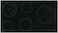 Whirlpool 90 cm Built-In Vetro Ceramic Electric HOB 5 Radiant Cooking Zones - AKT 9020 B