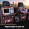 KKmoon - New Car Seat Back Bag Folding Table Organizer Pad Drink Chair Storage Pocket Box Automobile Accessories Beige