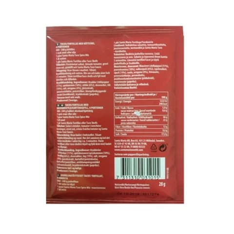 Santa Maria Spice Mix For Taco Original Mild 28g