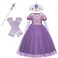 FITTO Rapunzel Princess Sofia Costume with Accessories for Girls, size 110
