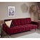 In House Montella 2 In 1 Sofabed Velvet Upholstered - Burgundy