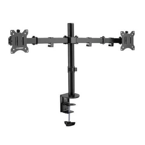 STARGOLD Dual Arm Heavy Duty Ultra Wide LCD/LED 17-32 Inch Monitor Desk Mount Adjustable Telescoping Arms Fits 2 Screens