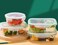 AtrauX (10-Pcs) Glass Meal Prep Containers 2-Compartment Food Storage Tupperware Lunch Boxes
640ml