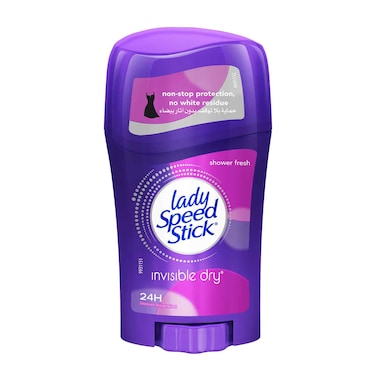 Lady Speed Stick, Invisible Dry, Antiperspirant Deodorant, Shower Fresh, 40g