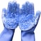 Lavish Dishwashing Gloves, Reusable Silicone Scrubbers Sponge Rubber Gloves