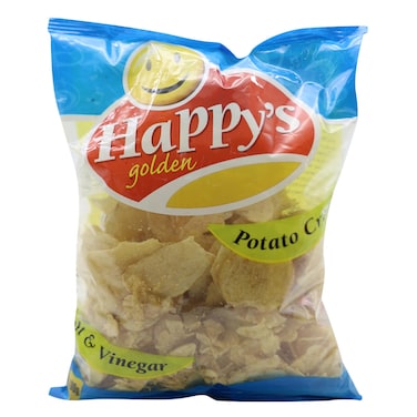 Happys Golden Salt And Vinegar Potato Crisps 100G