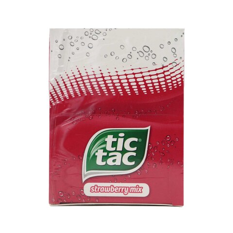 Tic Tac Strawberry Mix Candy - 10.2 gram - 12 Pieces