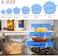 Generic 6Pcs/ Set Reusable Universal Silicone Saran Wrap Cover Lids Food Bowl Pot Stretch Kitchen Vacuum Seal Bowls