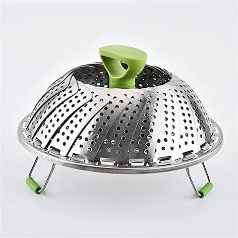 Generic Steamer Basket Stainless Steel Vegetable Steamer Basket Folding Steamer Insert F