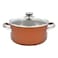 Prestige Ultra Non-Stick Covered Casserole with Glass Lid and Pan Holder 20cm 2.8L