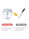 Generic Manual Hand Pull String Vegetable Food Processor Green/Clear 12.50 X 12 X 12cm