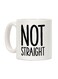 muGGyz Happy Is Happy Printed Ceramic Coffee Mug Black/White