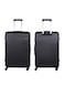 ParaJohn ABS Hardside Spinner Check In Medium Luggage Trolley, 24 Inch, Black
