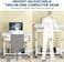 Mobile Bed Side Table, Laptop Table Standing Desk, Adjustable Computer Table Laptop Desk with Wheels, Rolling Computer Workstation Laptop Stand Table for Home Office (SC11B)