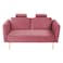 In House Rosela 2 In 1 Sofabed Velvet Upholstered - Dark Pink