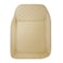 Universal Car Floor Mat for Premium &amp; High Quality Rexine Beige - 5 Pcs Set