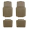 طقم فرش أرضيات للسيارة 4 قطع من يونيفرسال -بيج