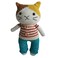 Handmade Natural Cotton Crochet Cat Toy Doll for Baby Friend Amigurumi Crochet Sleeping Buddy for Kids and Adults, 25cm