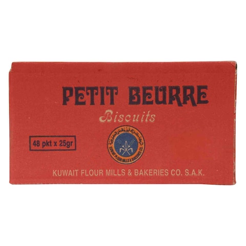 Kuwait Flour Mills Petit Beurre Biscuits 1.2kg x Pack Of 16