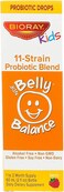 Bioray Inc. Kids, Ndf Belly Balance, 11-Strain Probiotic Blend, Berry Flavor, 2 Fl OZ (60ml)