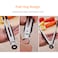 LIXADA - Food Tongs Stainless Steel Kitchen Snacks Clip Safety Silicone Handle Anti-scalding Bread Tong Salad Tool Cooking Bacon Barbecue Toast Clamp