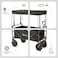 Teknum Folding Wagon Cart w / Canopy - Black