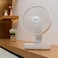 Geepas 8-Inch Rechargeable Fan With Night Light, GF21157, 3 Speed Settings, Rechargeable Lithium Battery With 9Hrs Working, 3 Blade Fan With Adjustable Head