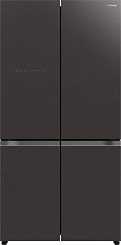 Hitachi 514L Net Capacity Deluxe 4 Door French Door Refrigerator Glass, Mauve Gray, RWB720VUK0GMG