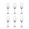 OCEAN SANTE FLUTE CHAMPAGNE, 210ML, PACK OF 6, CLEAR, 026F07