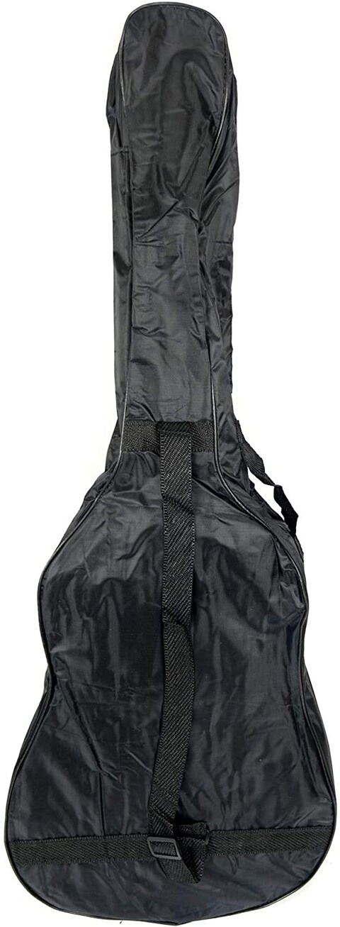 38 Inch Mike Music Nylon Waterproof Guitar Gig Bag Case Backpack With Zippered Pocket Design, Black (38 Inch Waterproof Guitar Bag, Black)