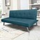 In House Sandi 2 In 1 Sofabed Velvet Upholstered - Dark Turquoise