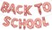 Party Time 16" 12pcs Rose Gold BACK TO SCHOOL Foil Balloon For Back to School Balloons, Back To School Decorations Set, School Welcome Back Balloons Decoration - Classroom Decoration Supplies