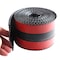 Generic-Universal Car Sticker 4D Carbon Fiber Rubber DIY Door Sill Protector Edge Guard 1m 5cm