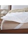 Krude 100 GSM Polyester 144Tc Pc Quilted Mattress Protector Cotton, White 180X200cm