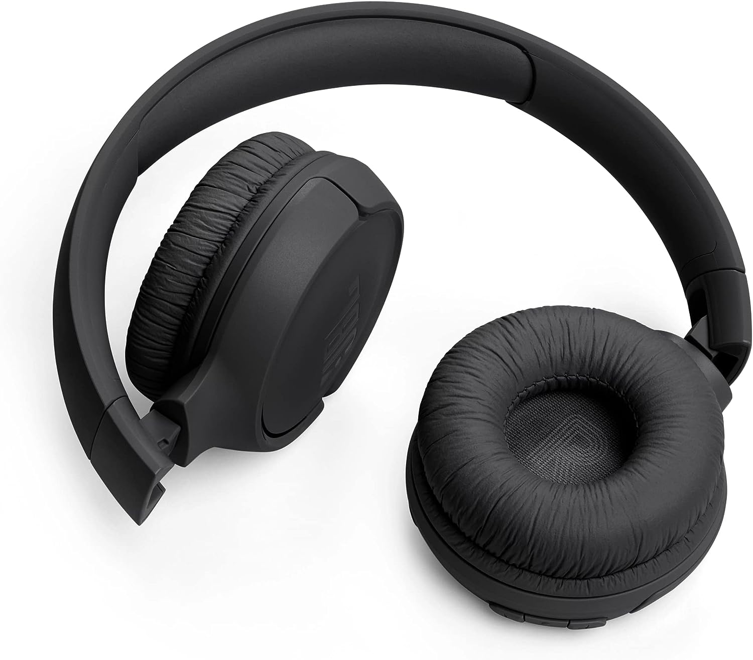 JBL Tune 520BT Wireless On-Ear Headphones, Pure Bass Sound, 57H Battery With Speed Charge, Hands-Free Call + Voice Aware, Multi-Point Connection, Lightweight And Foldable, Black, JBLT520BTBLKEU