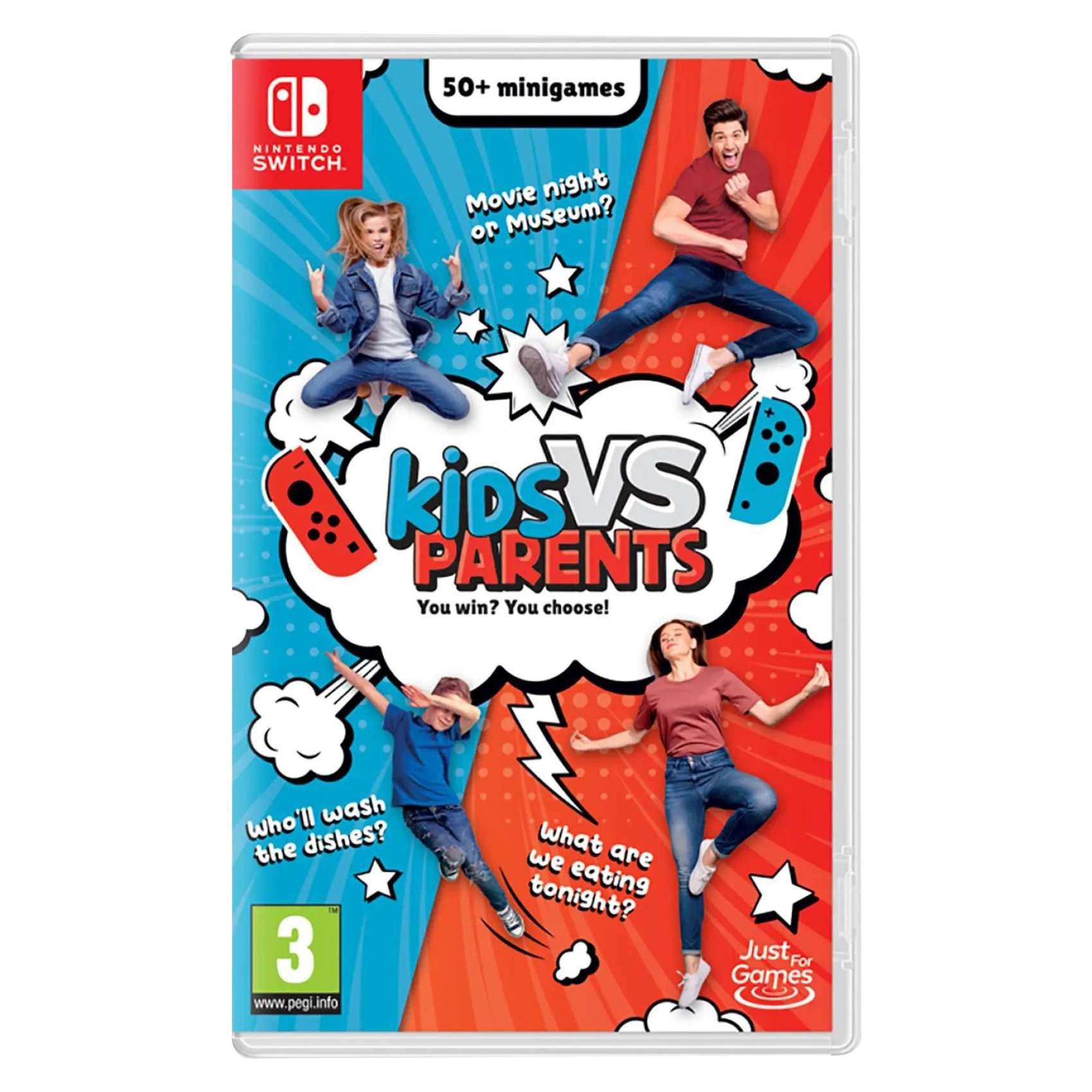 Buy Just For Games Kids Vs Parents For Nintendo Switch Multicolour