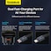 Baseus USB C Car Charger, 60W Retractable Car Charger 3 In 1 Fast Car Charger, Compatible With iPhone 15/14/13/12 Pro Max Plus Samsung Galaxy S23/S22/S21 Ultra Google Pixel And More (USB-C Port) Black