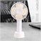 Handheld Fan, Portable Small Fan with 3 Speeds, USB Rechargeable Hand Fan, Personal Fan Battery Operated for Outdoor, Indoor, Commute, Office, Travel (White)