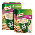 Buy Knorr Cup-A-Soup Cream Of Chicken Soup 22g Pack of 4 in UAE