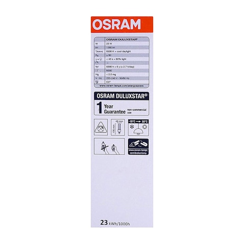 Osram E27 Energy Saver T4 LED Bulb 23W Day Light